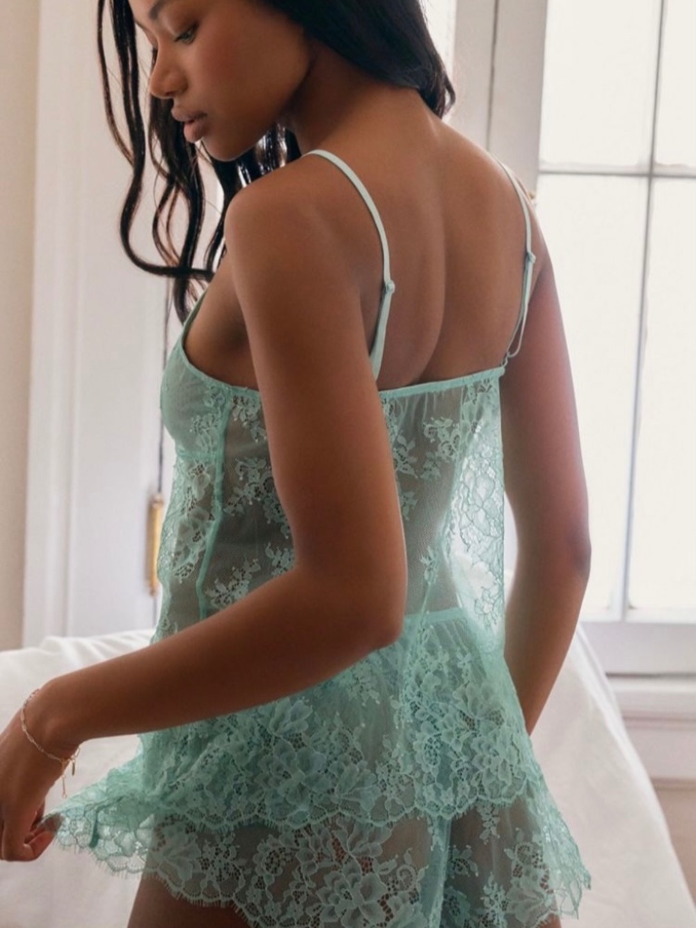 LyreBird Lace Flyaway Cami and Ace Lace Shorts Set - Picture 3 of 5